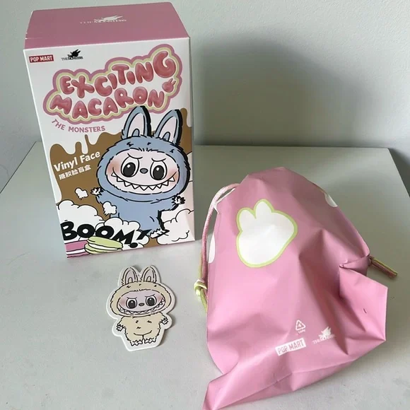 Pop Mart THE MONSTER Labubu Exciting Macaron Soymilk -  NWT - Picture 2 of 8